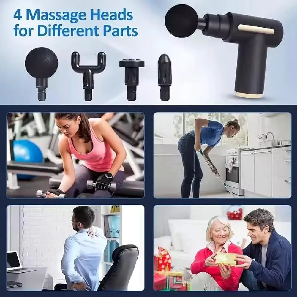 Massage Gun – Portable Deep Tissue Percussion Massager with 6 Speeds (Original)