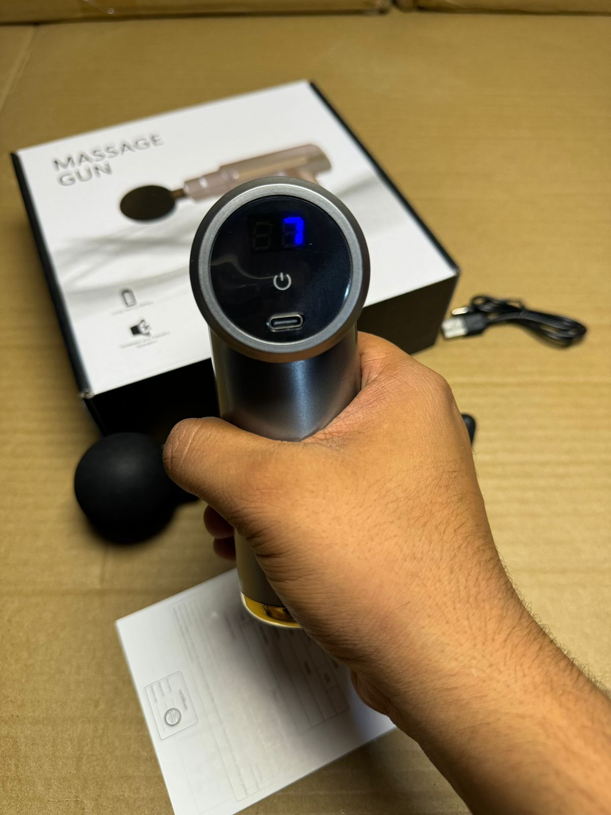 Massage Gun – Portable Deep Tissue Percussion Massager with 6 Speeds (Original)